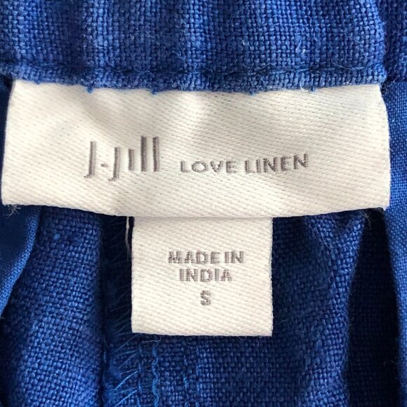 J. Jill Love Linen Relaxed Fit Rolled Cuff Pants - NEW - Picture 3 of 8